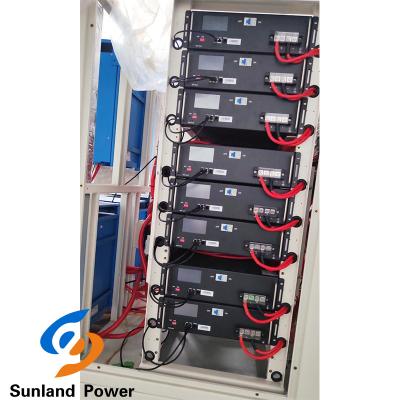 China Sistema comercial del panel solar de la batería ESS del sistema 51.1V 100AH LiFePO4 del almacenamiento de energía de Sunland 40KWH en venta