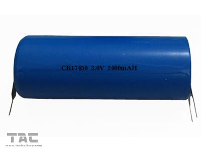 China CR17450 3.0V 2400mAh Li-Mangan-Batterie-Lithium-Mangan-Dioxid-Batterie zu verkaufen