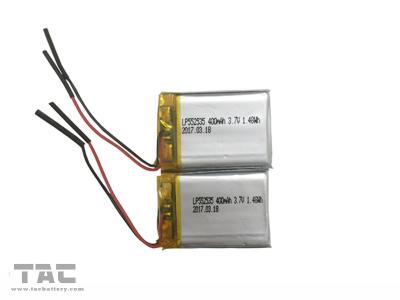 China GSP552535 Rechargeable Li Polymer Battery LP552535 3.7V 400mAh For IoT for sale