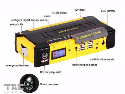 China 12000mAh Waterproof Portable Car Jump Starter Lithium Polymer Battery 12V for sale