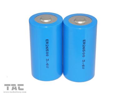 China LiSOCl2 Battery ER26500 ER 3.6V 9000mAh with Stable Operation Voltage for sale