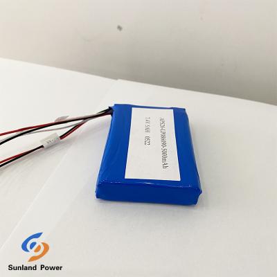 China 7.4V 5AH LP806090 2S1P Polymer Lithium Ion Batteries I2C Function With Fuel Gauge for sale