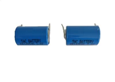 China Bateria de lítio 1/2AA de ER14250 3.6V Li-Soci2 800mAh para a bateria de alta temperatura à venda