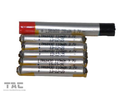 China a bateria grande do E-cig LIR68500/LIR68430 de 3.7V para o jogo 110mAh ROHS do ego Ce4 aprovou à venda