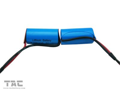 China Non-rechargeable 3.0V CR123A 1300mah Li-Mn Battery With Wire for sale