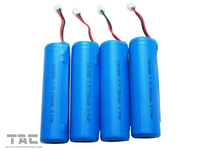 China baterias cilíndricas do íon do lítio 3.7v 18650 baterias 2400mAh para a câmera dos celulares à venda