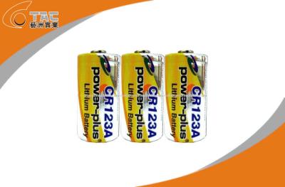 China 3.0V CR123A 1300mAh Primary Lithium Li-MnO2 Battery High Energy Density for sale