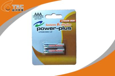 China LiFeS2 de bateria de Ferro de lítio primária 1, 5V AAA / L92 Power Plus bateria para meados, E-book à venda