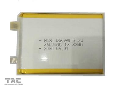 China 3.7v Li-Ion 3600mah 436590 Battery For Security And Alarm Systems for sale