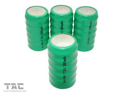 China 7.2V 250H Nickel Metal Hydride Rechargeable Battery of 280mAh for sale