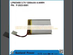 GP603450 Cell For Consumer Electronics And Medical 1200mAh 3.7V  UL & UN38.3 Certified In Stock Customizable