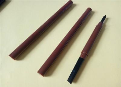 China Slim Brown Waterproof Eyebrow Pencil Tube Custom Designs ABS Material for sale
