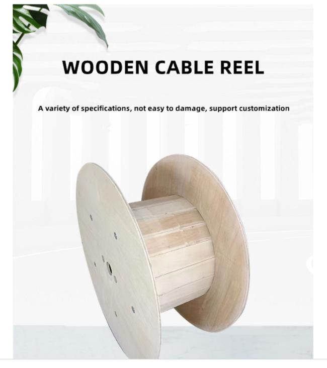 Factory Cable Drum Timber/ Plywood Material Custom- Design Drum Cable Reel Golden Supplier Knock Down Kit Cable Drum
