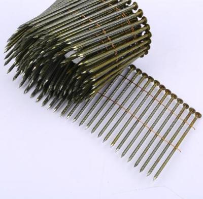 China Clavos de bobina galvanizados personalizados 2.8mm*75mm Clavos de bobina de techo en venta