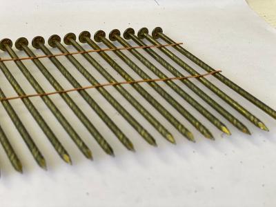 China Length 25mm-130mm Wire Weld Coil Nails Roofing 15 Degree Coil Framing Nails for sale