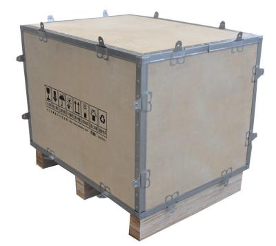 China Custom Wooden Box Packaging Stackable Wooden Packing Crates In Transit for sale