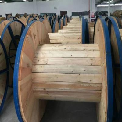 China Cable de aislamiento de madera de bobina de cable de madera estándar tambor para el rebobinado de cables en venta