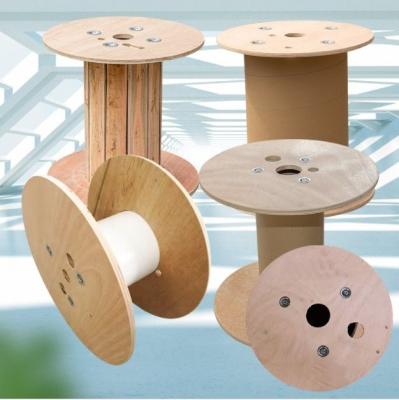 China Tambor de cabo de madeira contraplacada desenho espiral tambor de cabo vazio à venda
