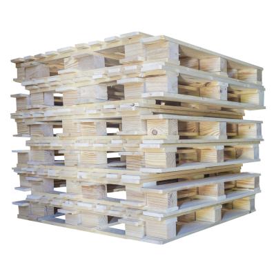 China Pallets de madeira de origem renovável tratados termicamente Pallets de transporte de madeira resistentes à venda