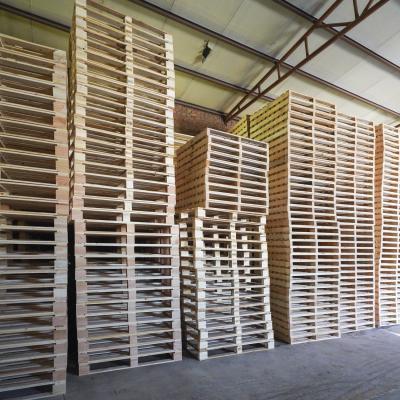 China 1200 X 800 Paletes de madeira de pinho Euro-paletes de alta segurança à venda