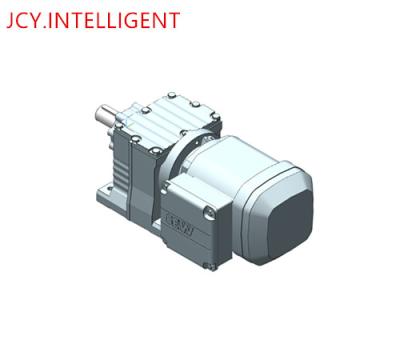 China Motor de engranaje helicoidal de tres fases Reducción de velocidad en línea Caja de cambios R27 DRN71M4/TF 130 Nm en venta