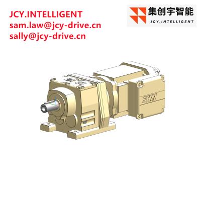 China 19.31 Electric Motor Gear Drive Helical Bevel Reducer 0.37KW R37DRN71M4 for sale