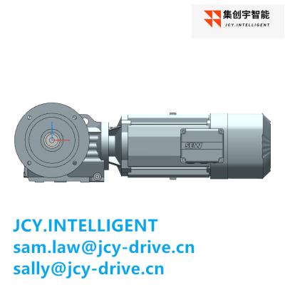 China 3HP Helical Bevel Gear Motor Reducer 5.5KW Output Shaft High Efficiency for sale