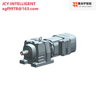 China 555NM Heli Bevel Gearbox Parallel Shaft 3 Stage Reducer for sale