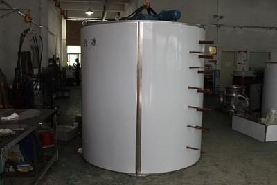 China 1Ton Fishing Boat, Seafood Cold Storage Flake Ice Machine Evaporator for sale
