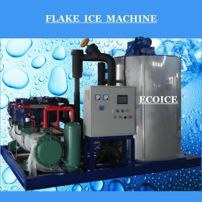 China Ecoice 1ton/24hrs Seawater Ice Flake Machine for Fishing Vessel for sale