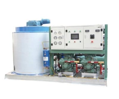 China 10Ton Industrial Water Cooling Ice Maker For Seafood Process for sale