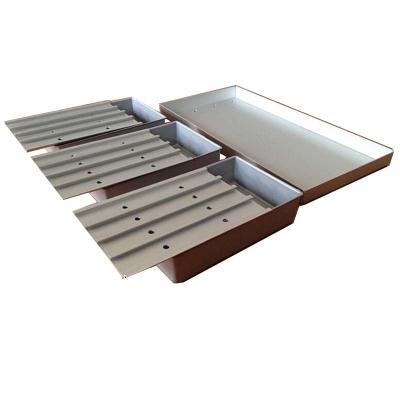 China Customized rectangle aluminum alloy trays with lid or cover for sale