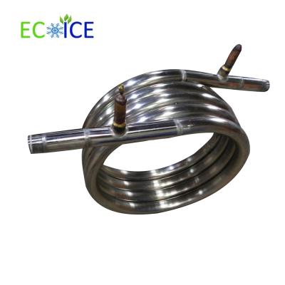 China Leak Proof Double Wall Corrugated Pipe Copper Coaxial Coil Condenser for Heat Pump in Food Processing for sale