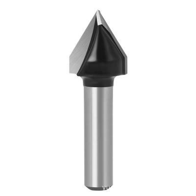 China 60° V Grooving TCT Router Bits Carbide V Knives For Engraving On Automatic Routers for sale