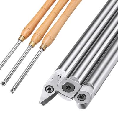 China Mini Size Woodturning Carbide Tool Set (3 Piece) For Turning Pens or Small to Mid-Size Turning Project Te koop