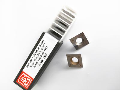 China YG6/YG8 Tungsten Carbide Reversible Knives 15x15x2.5mm Indexable Insert  for Wood Working for sale