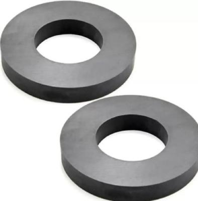 China Hard Ferrite Industrial Strength / Durable Round Ceramic Magnet Rings for sale