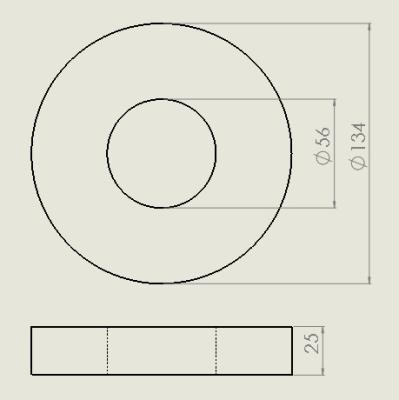 Cina Magnete di anello circolare permanente della ferrite 150mm su magnetico x 100mm x 25mm in vendita