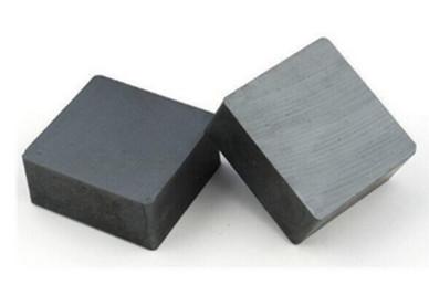 China Strong Powerful Ceramic Ferrite Magnets Square Block For Generators / Sensors for sale