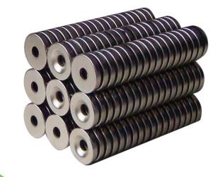 China Permanent Neodymium Iron Boron Magnets Radial Ring Shaped ISO9001 Certificated for sale