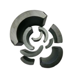 China Permanent Ferrite Arc Magnet SrO / Bao / Fe2O3 Material For Motor Generator for sale