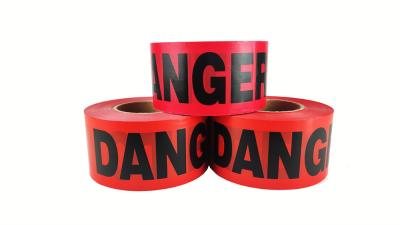 China High Tensile Strength PVC Restriction Warning Tape for Flexible for sale