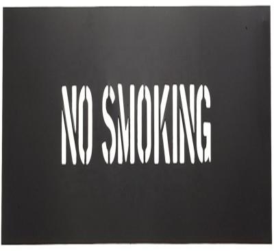 China Estêncil não fumadores do lugar público, tamanho personalizado do sinal estêncil não fumadores à venda