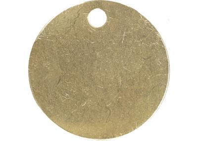 China Estêncis de bronze reusáveis vazios, estêncis feitos sob encomenda do metal do amarelo da forma redonda à venda