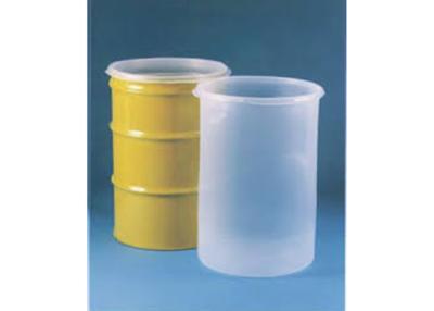 China Transparent Straight Bottom Clear Drum Liners , Disposable Rigid Drum Liners for sale