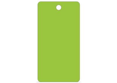 China Blank Safety Lockout Tags Hi - Visibility Fluorescent Greenardstock Material for sale