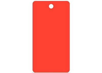China Blank Pure Color Lockout Plastic Safety Tag Hi - Visibility Fluorescent Green Cardstock for sale