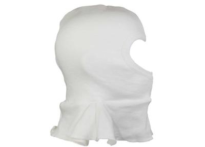 China Cotton White Balaclava Face Cover , Sedex Audit Wrinkle Free Full Face Balaclava for sale