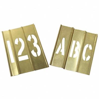 China Sistemas de cobre amarillo ajustables de la letra y del número de las plantillas que entrelazan para la impresión en venta