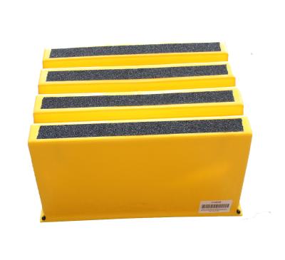 China Yellow 1 Step Plastic Step Stool Easy To Move folding type for sale